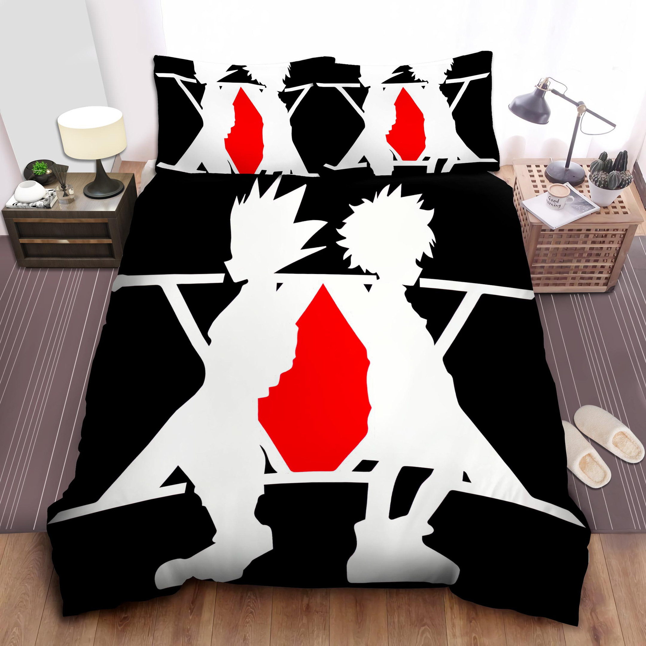 hunter x hunter logo duvet cover bedroom sets comfortable bedding sets vgdir