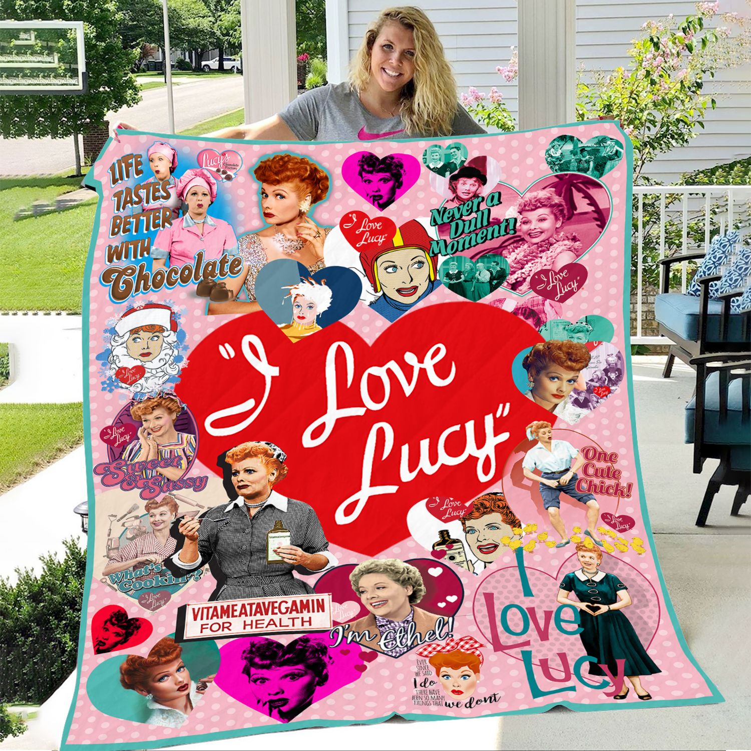 i love lucy inspired blanket rdiq9