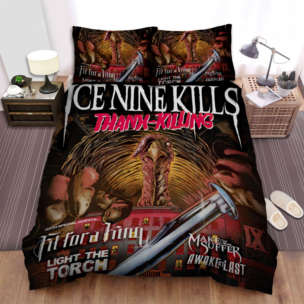 ice nine kills band thanx killing bed sheets spread comforter duvet cover bedding sets tz87a