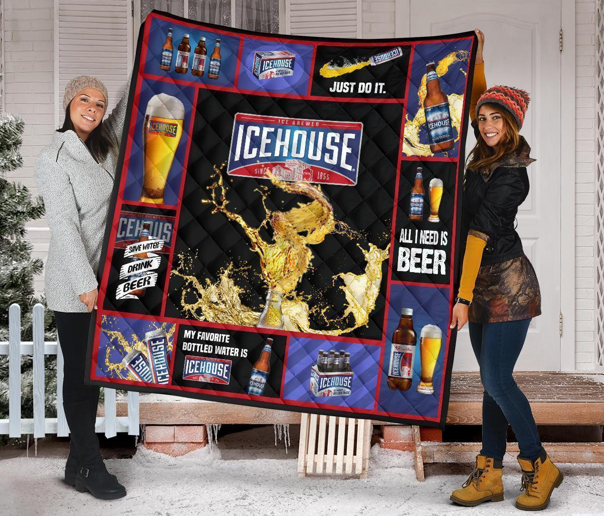 icehouse beer quilt blanket all i need is beer gift 6cnsa