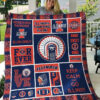 illinois fighting illini 2 quilt blanket for fans home decor gift