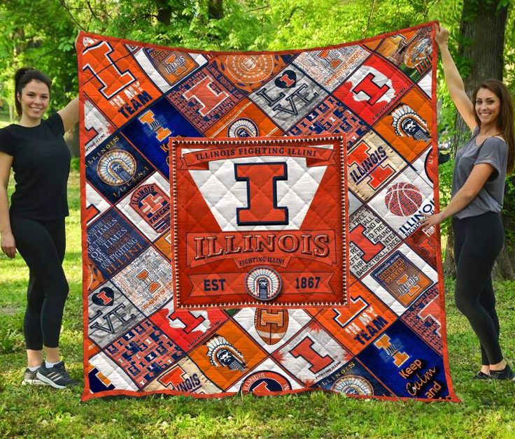 illinois fighting illini ver 1 quilt blanket unmatched quality and comfort with a trending twist for 2024 20240217085542789