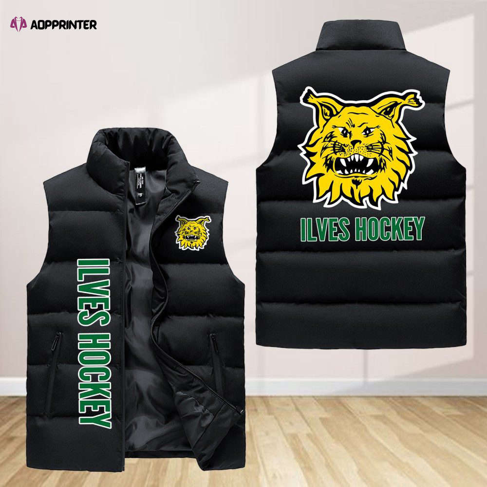 ilves hockey sleeveless puffer jacket custom for fans spj0355