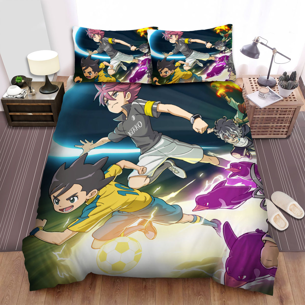inazuma eleven fight together bed sheets spread duvet cover bedding sets fvto1