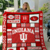 indiana hoosiers 2 quilt blanket