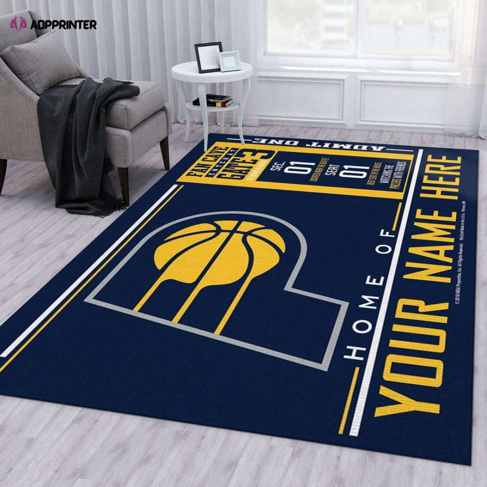 indiana pacers rug living room floor decor fan gifts 3