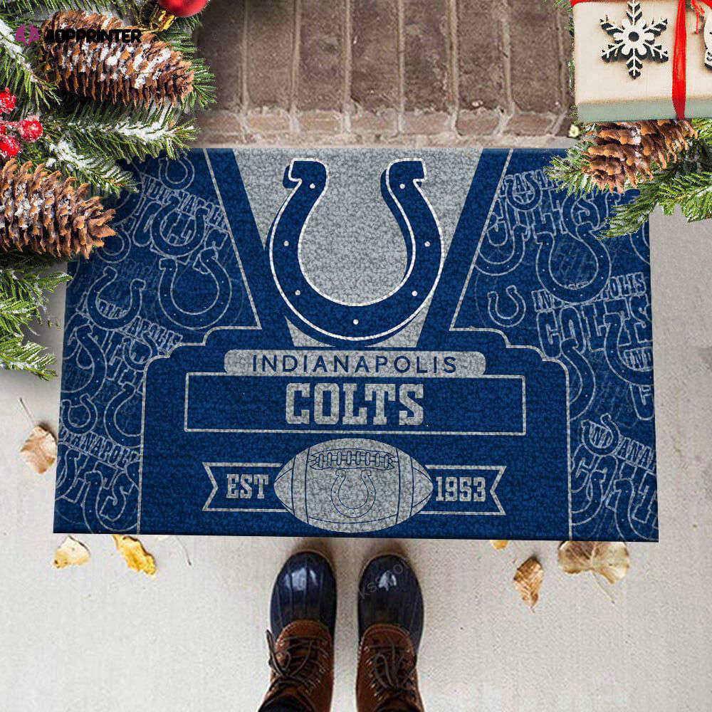 indianapolis colts doormat best gift for home decor 1 2