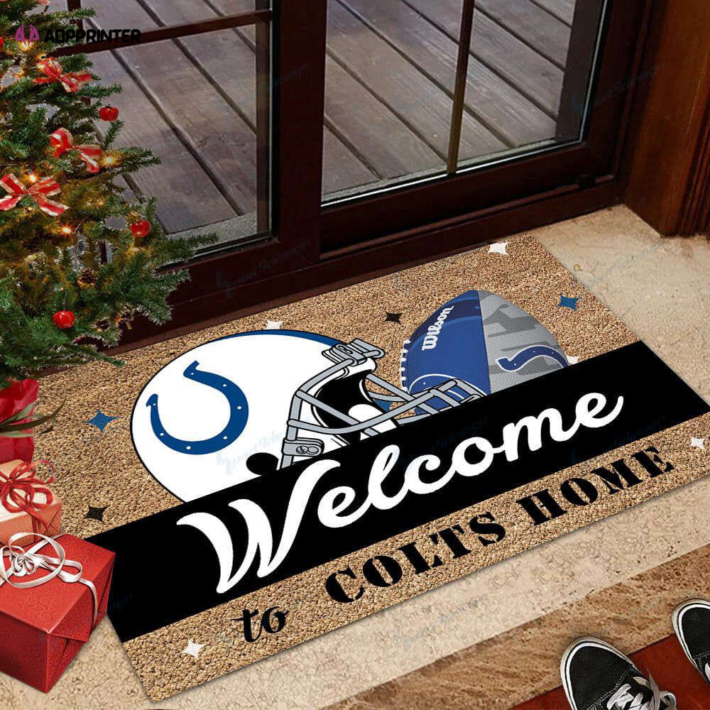 indianapolis colts doormat gift for home decor