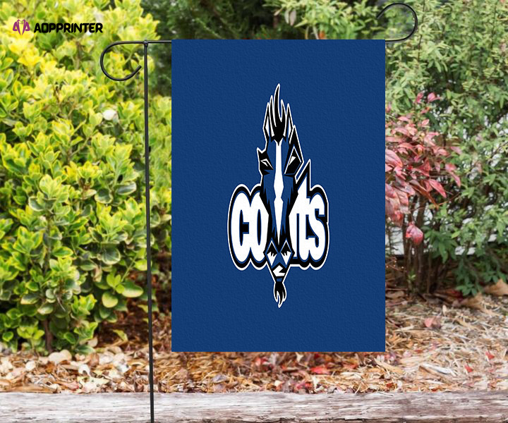 indianapolis colts horse blue double sided printing garden flag home decor gifts 1