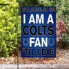 indianapolis colts i am a colts fan double sided printing garden flag home decor gifts