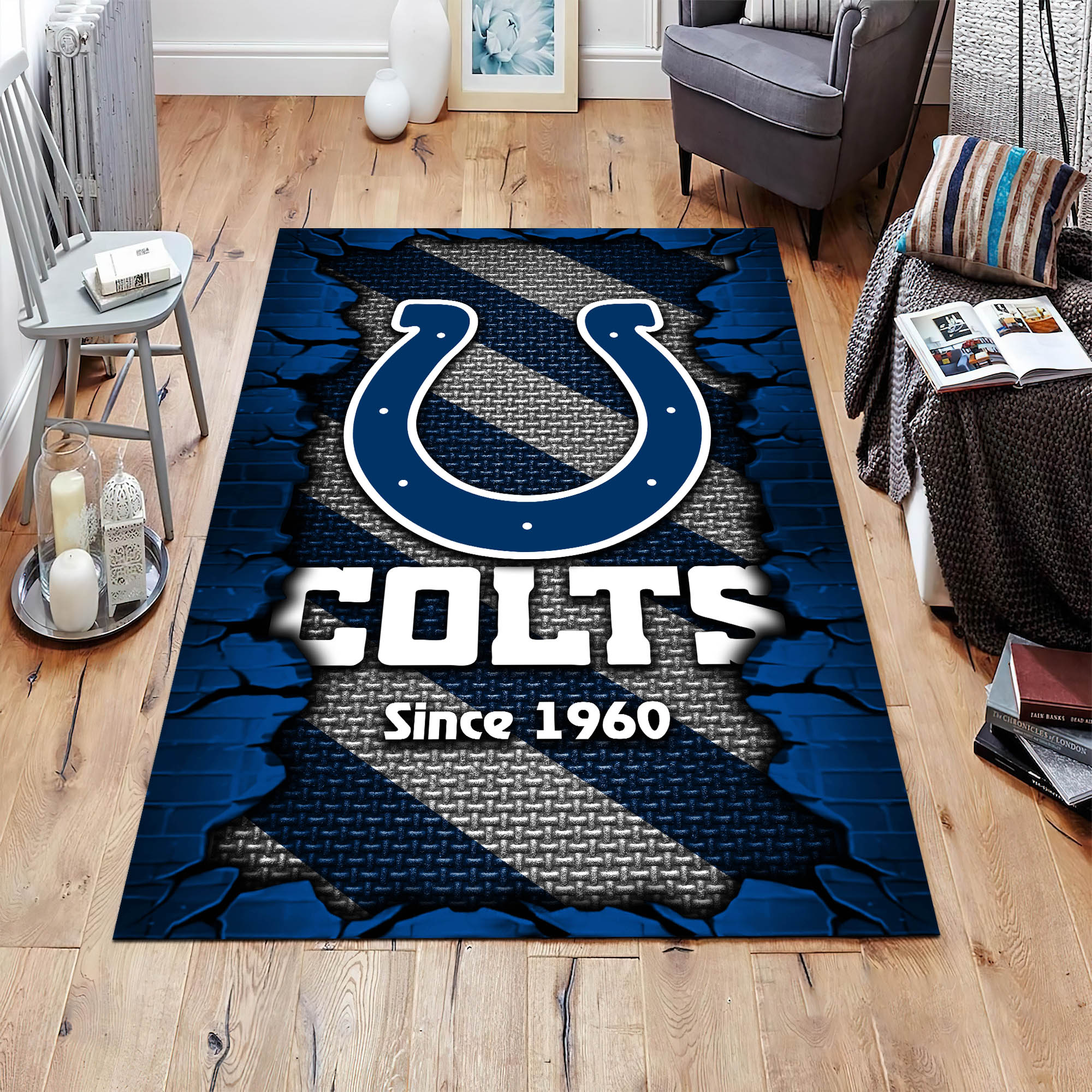 indianapolis colts living room rug football team living room rug football fan gifts ehivm 54132 rjkss