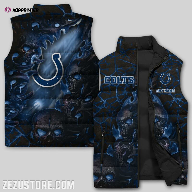 indianapolis colts nfl sleeveless puffer jacket custom for fans gifts 4