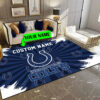 indianapolis colts personalized premium rectangle rug 54 yn07r