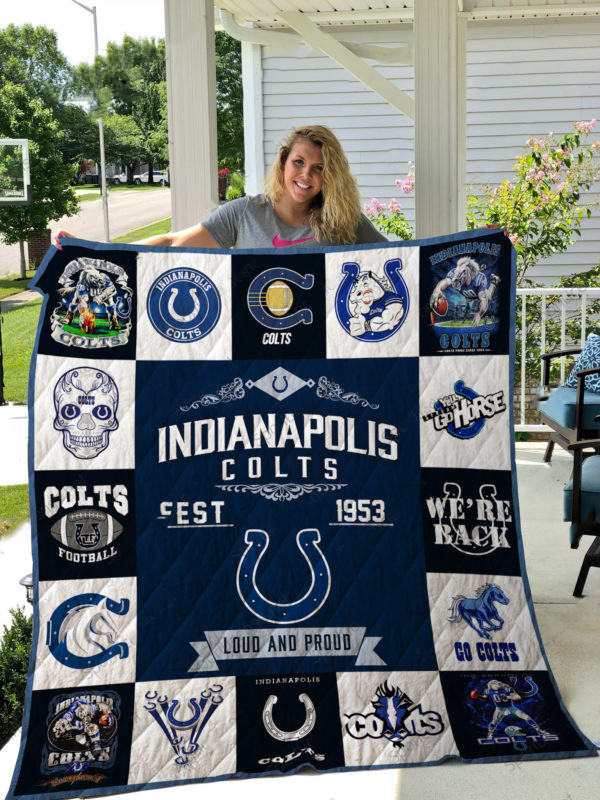 indianapolis colts premium quilt bg101 plblq