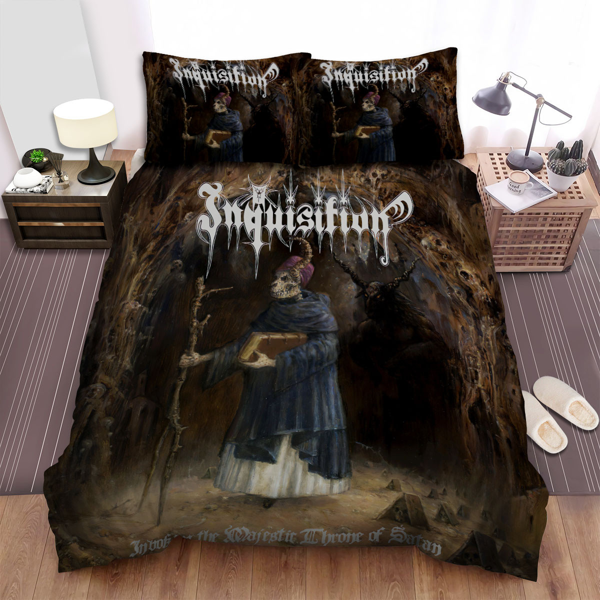 inquisition invoking the majestic throne of satan bed sheets spread comforter duvet cover bedding sets noveb
