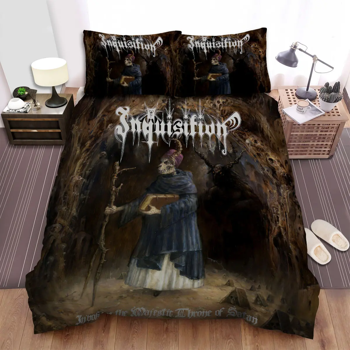 inquisition invoking the majestic throne of satan bed sheets spread comforter duvet cover bedding sets noveb