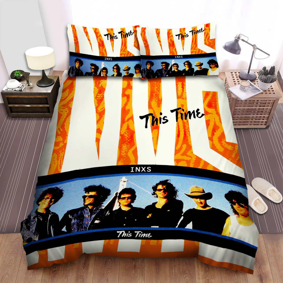 inxs music band this time album cover bed sheets spread comforter duvet cover bedding sets ubmoz