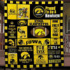 iowa hawkeyes 3 quilt blanket for fans home decor gift