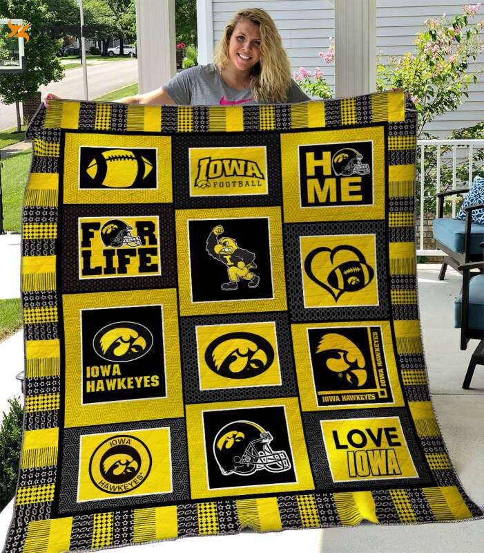 iowa hawkeyes customized 3d customized quilt blanket 1