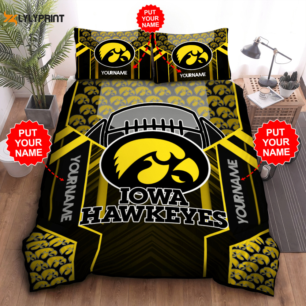 iowa hawkeyes duvet cover bedding set bd353