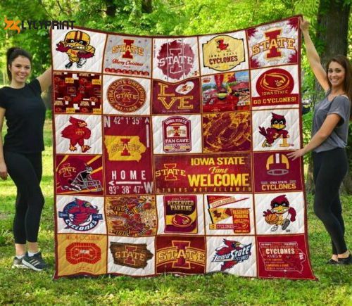 iowa state cyclone 1 quilt blanket for fans home decor gift 1 500x435 1