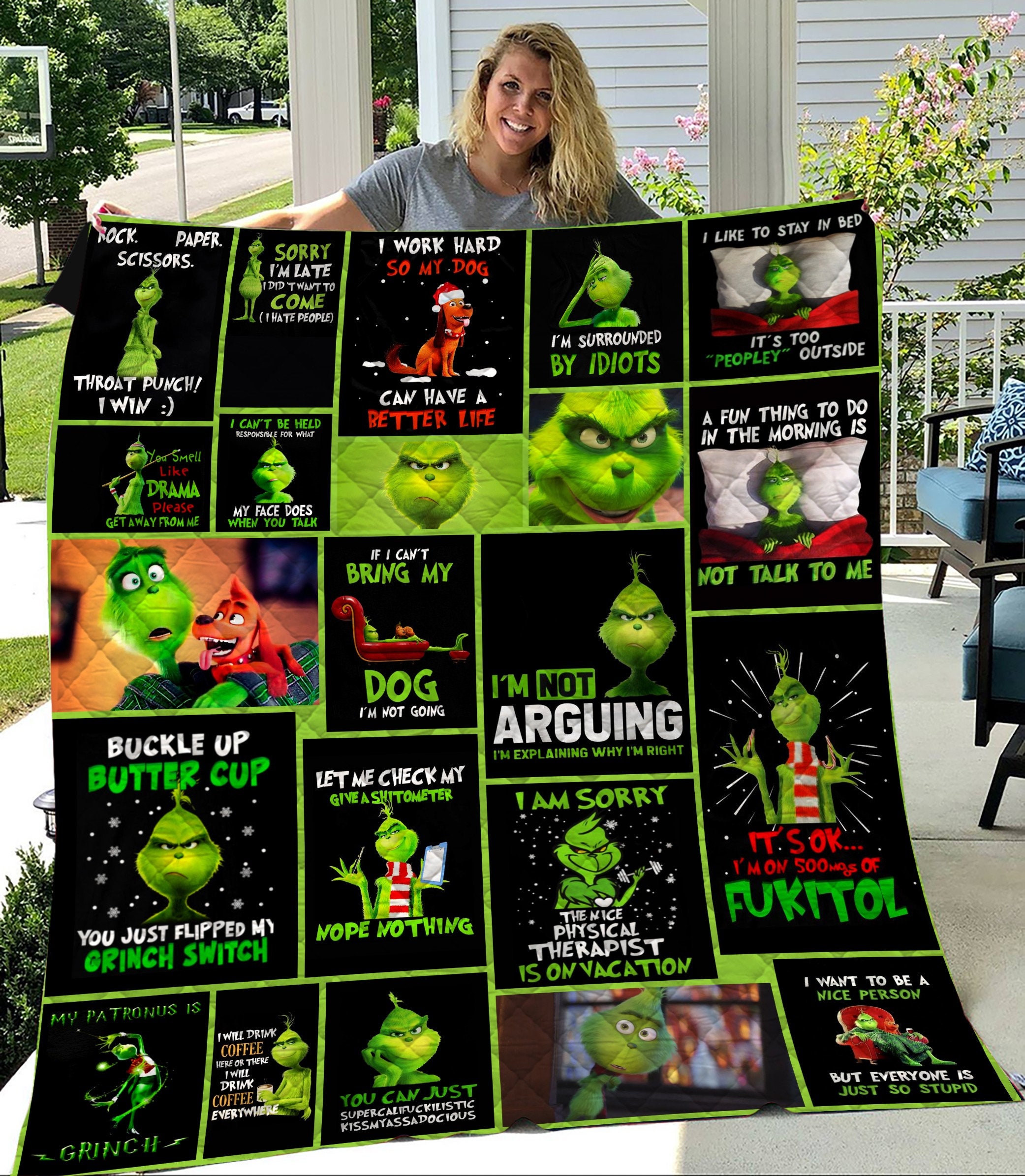 is this jolly enough grinch blanket hsc3z