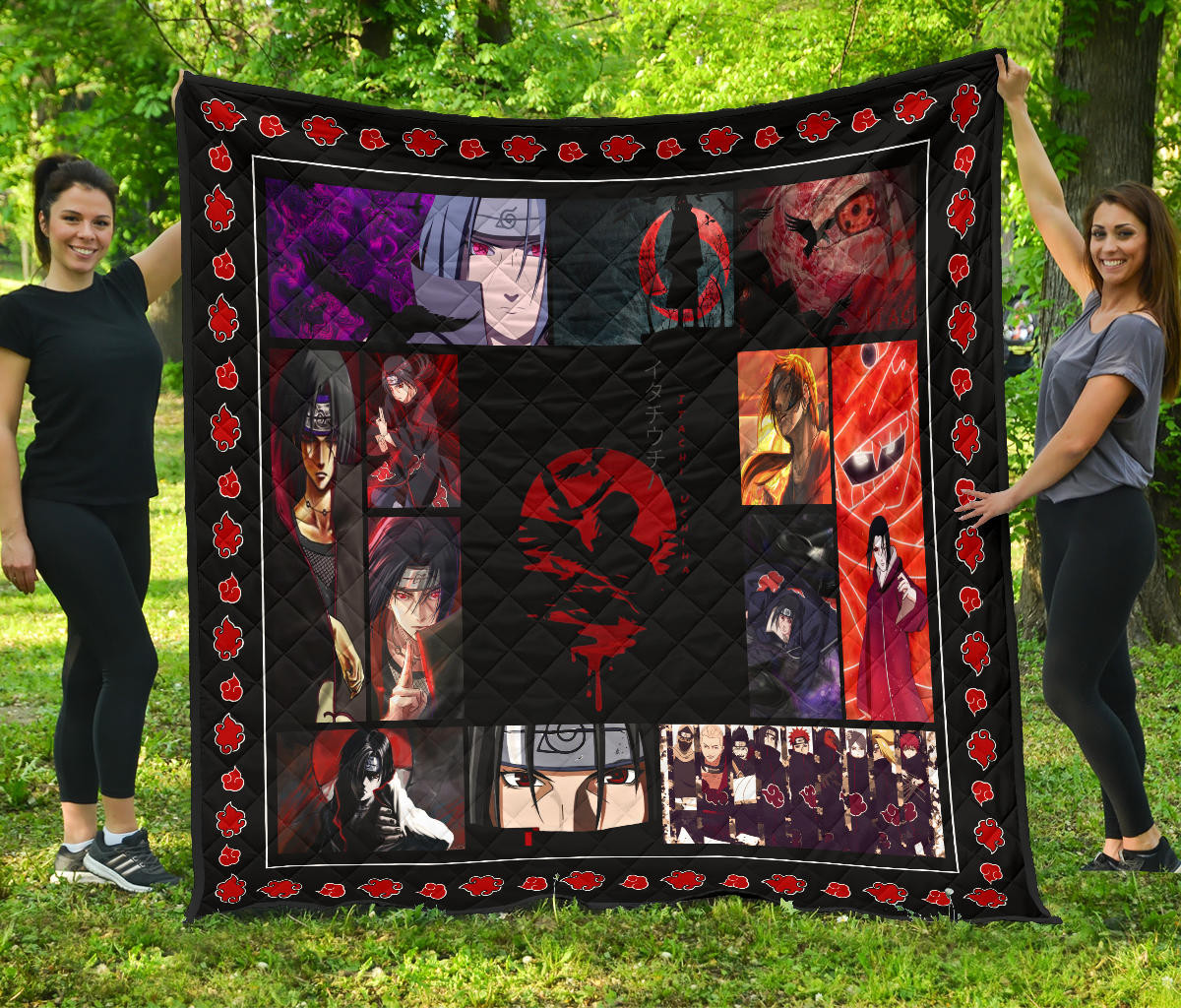 itachi uchiha akatsuki naruto premium quilt blanket anime home decor custom for fans r1h0x