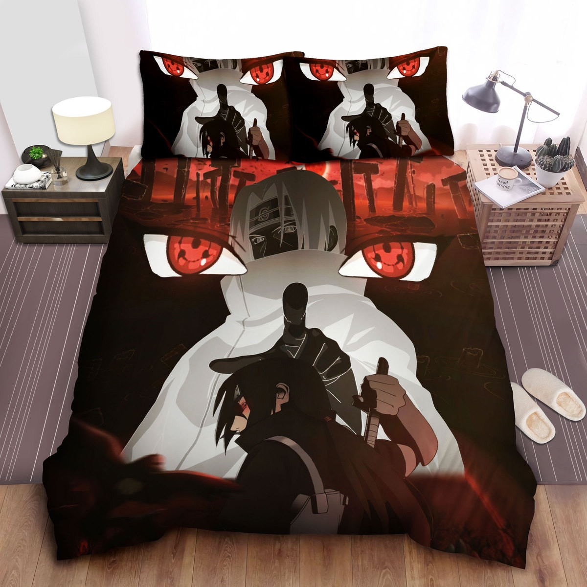 itachi uchiha evolution digital art duvet cover bedroom sets comfortable bedding sets vxriv