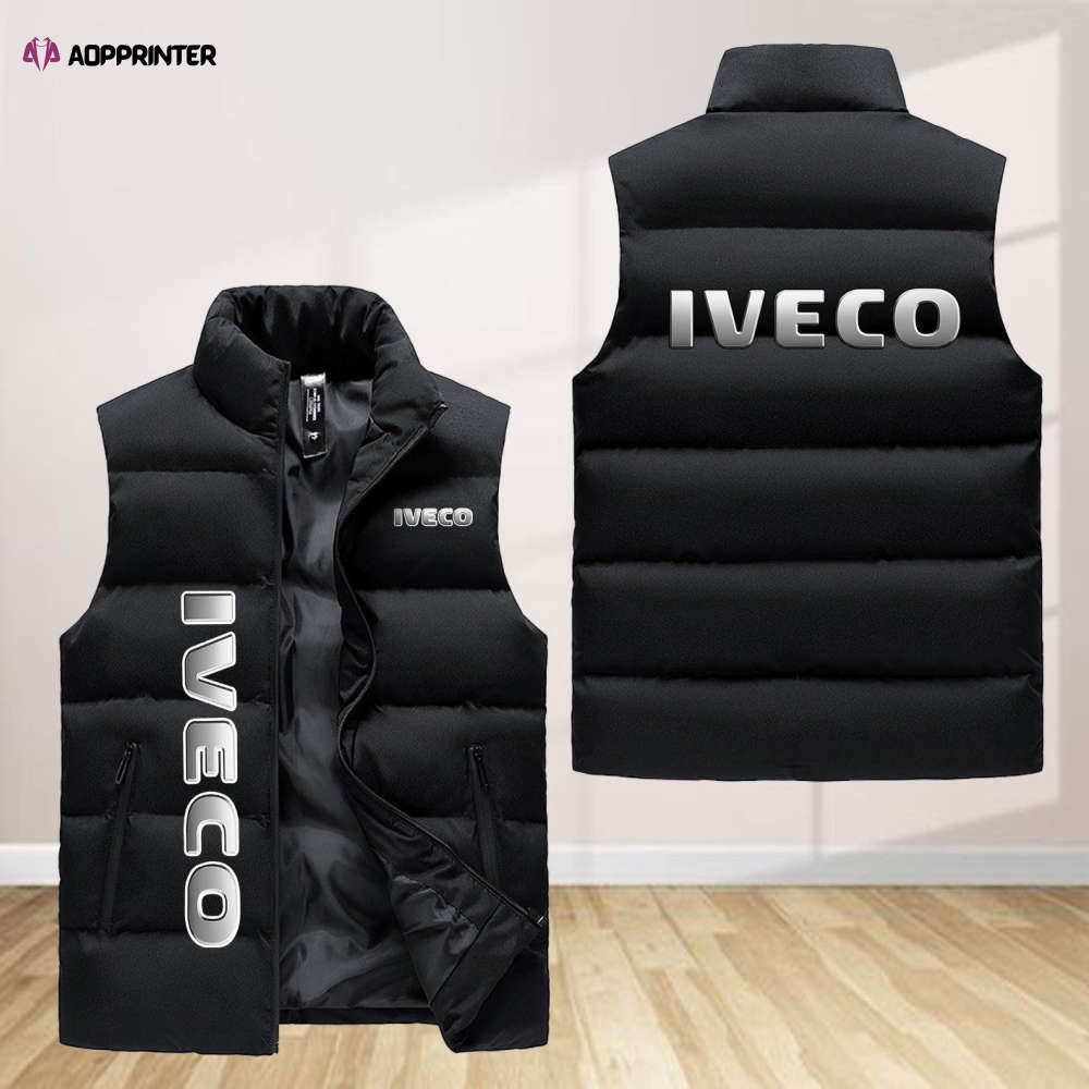 iveco sleeveless puffer jacket custom for fans spj0777