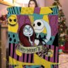 jack and sally simply meant to be jack skellington blanket p0prk