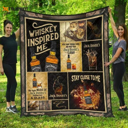 jack daniel quilt blanket for fans home decor gift 1s