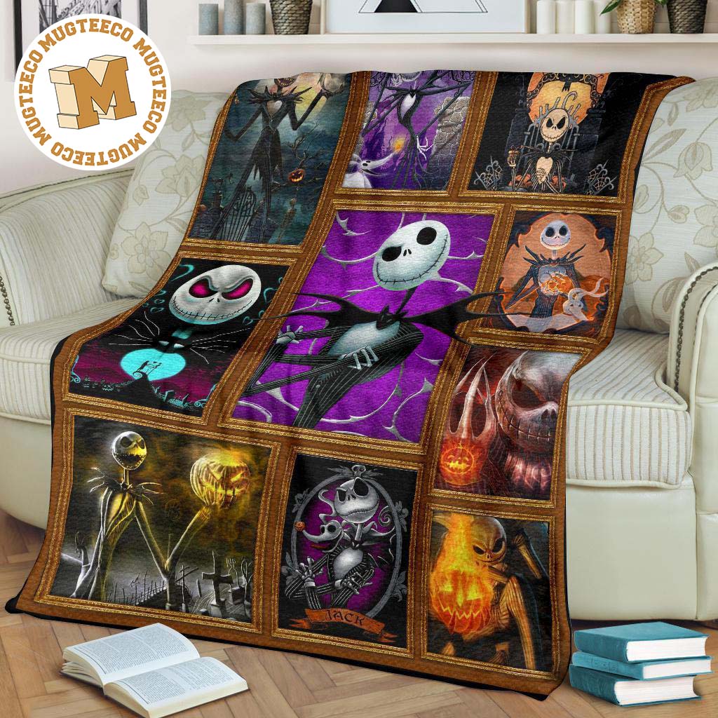 jack skellington fleece blanket pumpkin king fan gift idea ex2vo