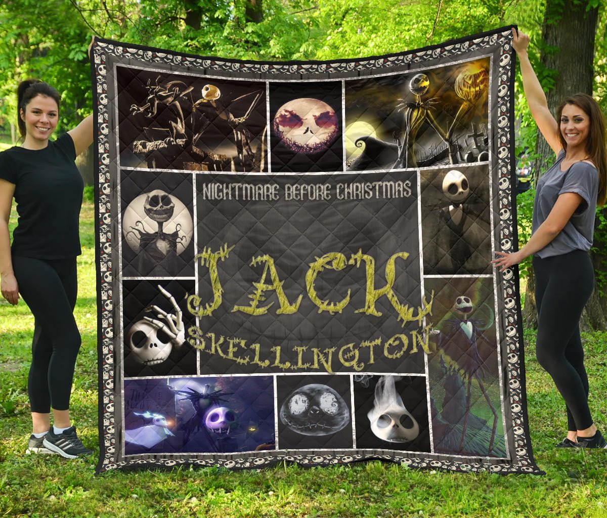 jack skellington the nightmare before christmas premium quilt blanket cartoon home decor custom for fans vw3yd