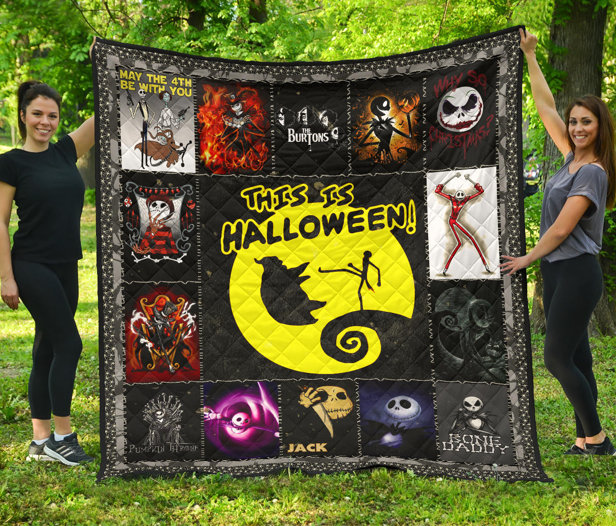 jack skellington the nightmare before christmas premium quilt blanket cartoon home decor custom for fans xjylz