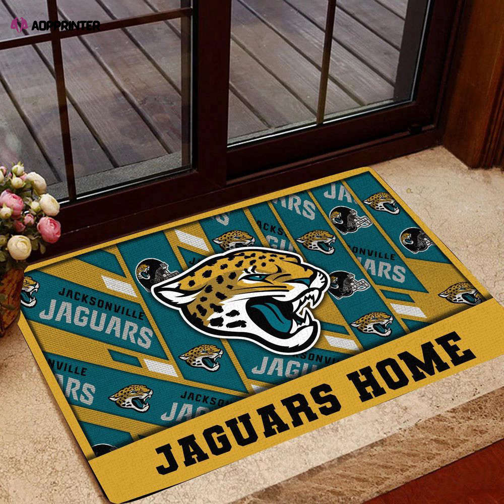 jacksonville jaguars doormat best gift for home decor 1 2