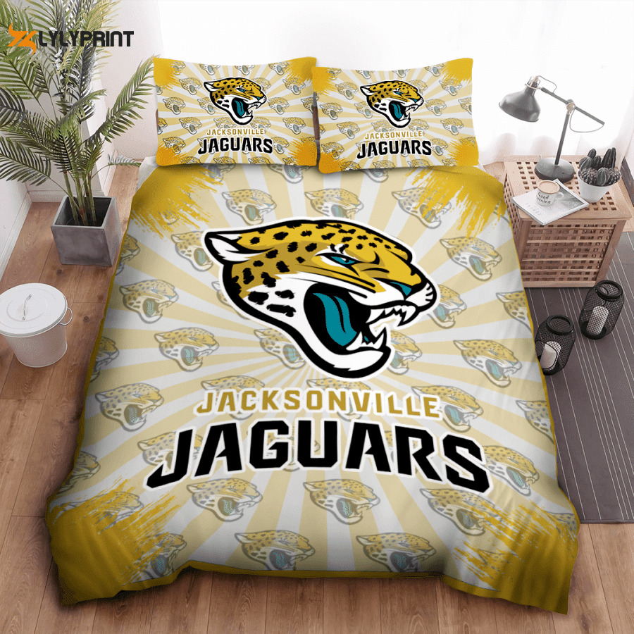 jacksonville jaguars duvet cover bedding set bd357