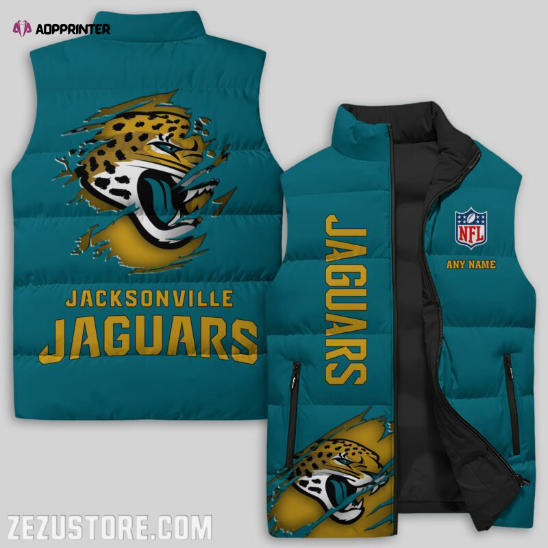 jacksonville jaguars nfl sleeveless puffer jacket custom for fans gifts 10