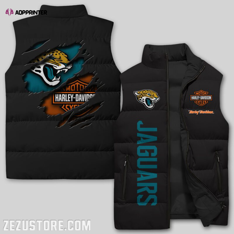 jacksonville jaguars nfl sleeveless puffer jacket custom for fans gifts 27