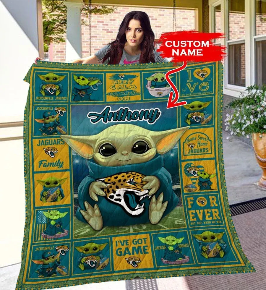 jacksonville jaguars personalized premium quilt bg17 jmr0x