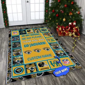 jacksonville jaguars personalized premium rectangle rug 29 e0hwq