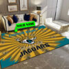 jacksonville jaguars personalized premium rectangle rug 55 uqz4u