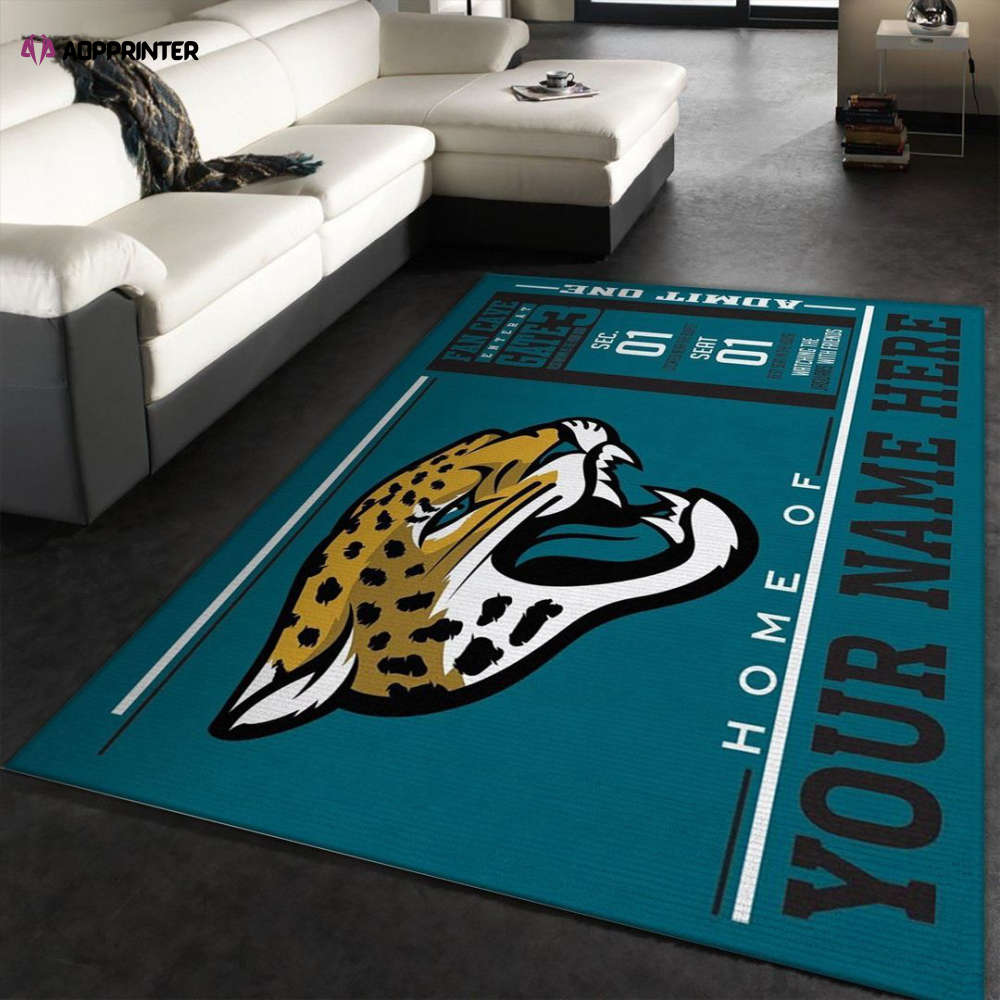 jacksonville jaguars rug living room floor decor fan gifts 3