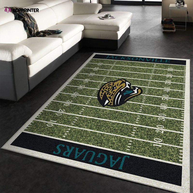 jacksonville jaguars rug living room floor decor fan gifts