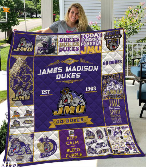 james madison dukes quilt blanket for fans home decor gift