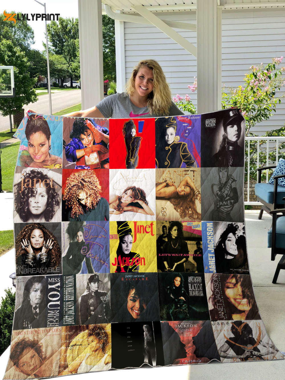 janet jackson quilt blanket for fans home decor gift 2 1