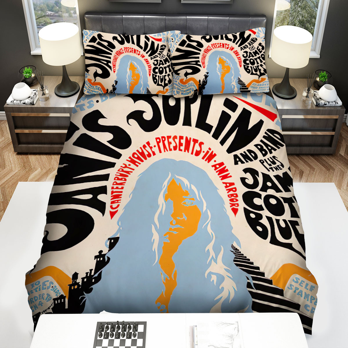 janis joplin concert poster bed sheets spread comforter duvet cover bedding sets nfvp5