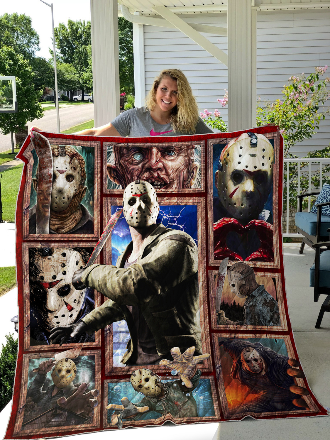 jason voorhees collection quilt blanket 3500