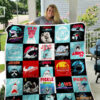 jaws quilt blanket for fans home decor gift