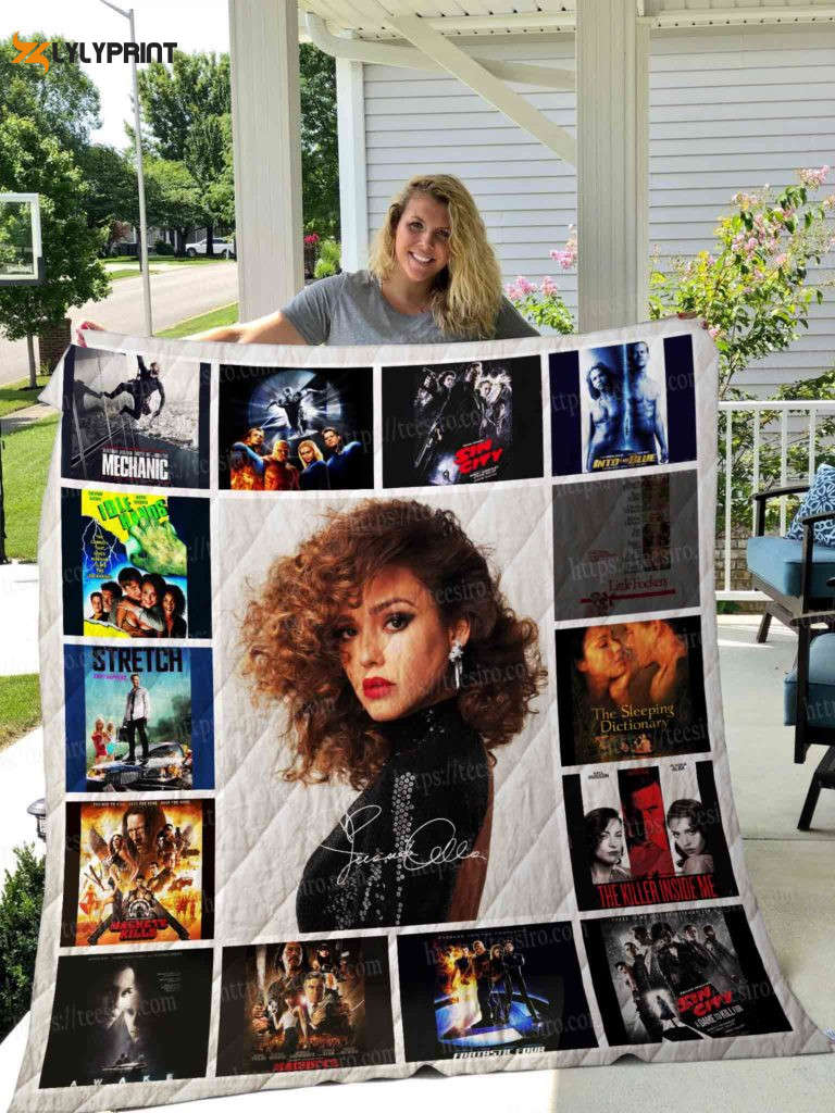 jessica alba 3d quilt blanket