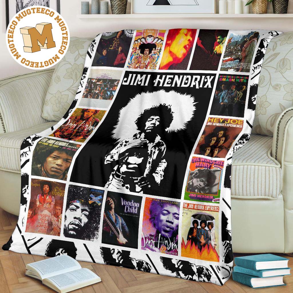 jimi hendrix fleece blanket gift for music fan 4grzp